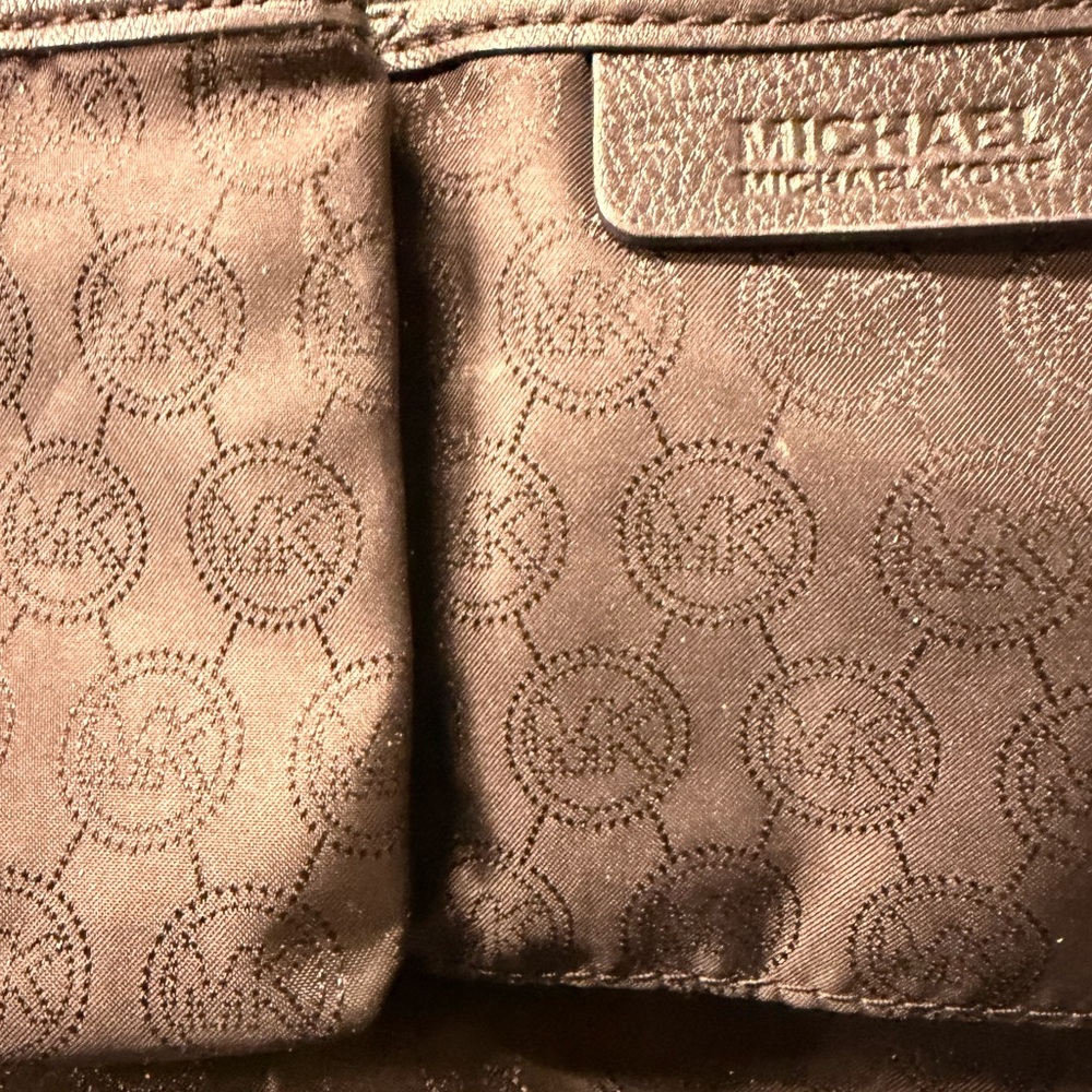 Michael Kors Black Tote with Gold Charm - Picture 10 of 12